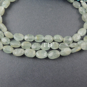 1 Strand Finest quality Aquamarine Smooth Oval Briolettes- Faceted Ovel Beads 9mmx8mm-12mmx8mm 8Inch BR4034 - Tucson Beads