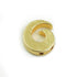 5 Pcs Gold Snail Charm - 24k Matte Gold Plated - Ammonite Shell Charm  22mmx19mm GPC214