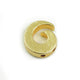 5 Pcs Gold Snail Charm - 24k Matte Gold Plated - Ammonite Shell Charm  22mmx19mm GPC214 - Tucson Beads