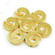 2 Pcs Gold Snail Charm - 24k Matte Gold Plated - Ammonite Shell Charm  33mmx31mm GPC270 - Tucson Beads