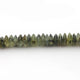 1 Long Strand Green Rutile German Cut Rondelle Briolettes - Green Rutile Wheel Rondelle Beads 11mm 8Inch Long BR4039 - Tucson Beads