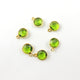LISTING IS FOR (5) Pcs 925 Sterling Vermeil Peridot Hydro Faceted Round Single Bail Pendant - Peridot Hydro Pendant. SS393 - Tucson Beads