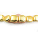 1 Strand Fancy Beads 24k Gold Plated On Copper - Finest Quality Fancy Beads  26mmx24mm  8 inch Strand GPC522 - Tucson Beads