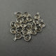 10 Pcs Smoky Quartz 925 Sterling Silver Faceted Heart Shape Single Bail Pendant - SS484 - Tucson Beads