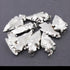 4 PCS Silver Jasper Arrowhead Fully Silver Plated Pendant -  Electroplated With Silver Edge - AR193