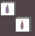 5 Pcs Amethyst Black Polish & Gold Plated Faceted Long Pear Drop Single Bail Pendant PC276