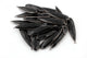 5 Pcs Black Onyx Black Polish & Gold Plated Faceted Long Pear Drop Single Bail Pendant PC277 - Tucson Beads
