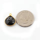 5 Pcs Black Onyx 24k Gold Plated Faceted Heart Shape Pendant & Connector PC279 - Tucson Beads