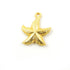 10 Pcs Gold Star Charm Pendant - 24k Matte Gold Plated  - Brass Gold Star Charm Pendant 24mmx20mm GPC213