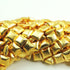 2 Strands Fine Quality Cushion Beads 24K Gold Plated Over Copper - Square Shape Beads 12mm 8.5 Inches Strand  GPC680