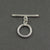 5 Pcs Fine Quality 925 Silver Plated Toggle Beads  - Metal Beads -  Toggle Clasp 34mmx3mm-24mmx18mm  GPC684 - Tucson Beads