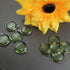 5 Pcs Green amethyst 925 Sterling Silver/Vermeil Faceted Round Single Bail Pendant -  28mmx25mm SS469