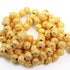 1 Strand 24k Gold Plated Designer Copper Casting Round Ball Beads - Jewelry Making -13mmx11mm 9 Inches GPC694