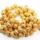 1 Strand 24k Gold Plated Designer Copper Casting Round Ball Beads - Jewelry Making -13mmx11mm 9 Inches GPC694 - Tucson Beads