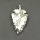 7 PCS Silver Jasper Arrowhead Fully Silver Plated Pendant -  Electroplated With Silver Edge - 35mmx18mm-59mmx32mm AR350 - Tucson Beads