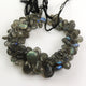 Bulk Lot 2 Strands Labradorite Smooth Pear Drop Beads Briolettes - Labradorite Briolettes 7mmx6mm-16mmx12mm 8.5 Inches BR3452 - Tucson Beads