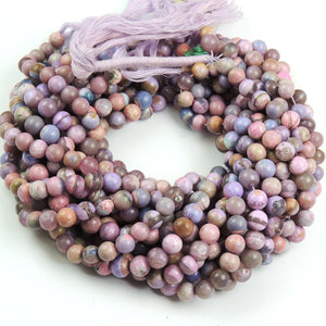 1 Strand Lavender Opal Faceted Roundelles - 7mm-8mm 13 Inches BR4262 - Tucson Beads