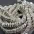 1 Strand Wave Disc Beads 925 Silver Plated On Copper -Potato Chips Beads  10mm 7.5 INch Strand GPC946