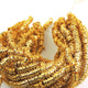 2 Strands 24k Gold Plated Designer Copper Casting Round Charm - 6mmx2mm - Jewelry - 7.5 Inches GPC733 - Tucson Beads