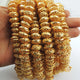 1 Strand 24k Gold Plated Designer Copper Casting Half Cap Beads - Jewelry - 12mmx4mm 8 Inches GPC738 - Tucson Beads
