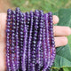 1 Strand Amethyst Beads,Rondelle Beads,Faceted Beads,Round Beads,7mm-8mm 10 Inches BR1490 - Tucson Beads