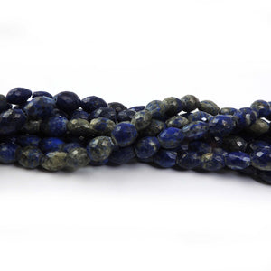 1 Strand Finest Quality Lapis lazuli Faceted Tumble Briolette - Lapis Tumble Beads 7mmx8mm-10mmx13mm 9 Inches BR1155 - Tucson Beads