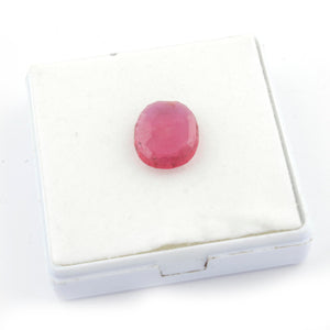 1 Pc 10 Ct. Natural Ruby Faceted Gemstone - Ruby Loose Gemstone - Brilliant Cut - Jewelry Making  15mmx13mm  LGS661 - Tucson Beads