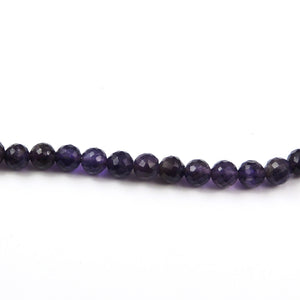 2 Strands Amethyst  Faceted  Rondelles -  Rondelle Beads 7mm 8.5 inches BR629 - Tucson Beads