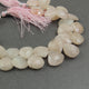 1 Strand Genuine Morganite Faceted Heart  Beads - Heart Beads 11mm-15mm 8.5 Inches BR2125 - Tucson Beads
