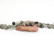 1 Strand Black Rutile Faceted Biolettes - Tourmilated Quartz  Heart Shape Beads 7MM-10MM BR890 - Tucson Beads