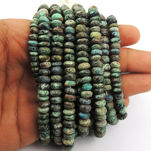 1 Strand Chrysocolla Faceted Briolettes - Chrysocolla Round Shape Beads 6mm-8mm 10 Inches BR2180 - Tucson Beads
