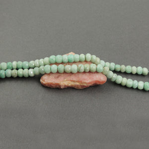 1 Strand Amazonite Faceted Rondelles - Amazonite Roundel Beads 7-8mm 14 Inches BR2029 - Tucson Beads