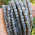 1 Strands Excellent Quality Gray Moonstone Faceted Cube Briolettes - Box Shape Beads 8mm-9mm 9.5 Inches BR3714