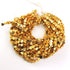 5 Strands 24k Gold Plated Designer Copper Casting Fancy Heart Beads - Jewelry - 5mm 7.5 Inches GPC709