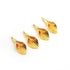 7 Pcs Gold Fancy Charm Pendant - 24k Matte Gold Plated Leaf  - Brass Gold Fancy Pendant 28mmx11mm GPC154