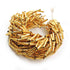 4 Strands Designer Tube Beads 24k Gold Plated Copper 8mmx2mm 8 inch Strand Gpc762