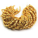 2 Strands 24k Gold Plated Designer Copper Diamond Cut Beads - Jewelry-   8mmx4mm 7.5 Inches GPC767 - Tucson Beads