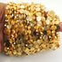 5 Strands AAA Quality Diamond Cut Round Beads 24k Gold Plated Round beads 8mmx8mm  7.5 inch Strand GPC770