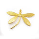 5 Pcs Beautiful Butterfly Charm 24K Gold Plated on Copper - Butterfly Pendant 58mmx42mm  GPC218 - Tucson Beads