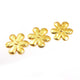 5 Pcs Gold Flower Charm Bead - 24k Matte Gold Plated Flower - Brass Gold Flower 23mm GPC190 - Tucson Beads