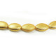 1 Strand 24k Gold Plated Designer Copper Casting Stamped Finish Oval Beads - 28mmx18mm Oval Bead - Jewelry - 7 Inches GPC746 - Tucson Beads