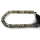 2 Strand AAA Quality Natural Labradorite Faceted Rondelles - Wheel Beads 6mm-12mm 8 Inches BR2801 - Tucson Beads
