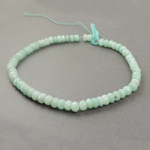 1 Strand Amazonite Faceted  Rondelles -  Roundel Beads 7mm-9mm 12 Inches BR3296 - Tucson Beads