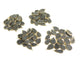 10 Pcs Mystic Mix Druzy Druzzy Drusy Pear Shape 24K Gold Plated Single Bail Pendant PC303 - Tucson Beads