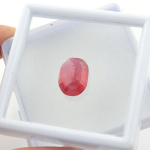 1 Pc 10 Ct. Natural Ruby Faceted Gemstone - Ruby Loose Gemstone - Brilliant Cut - Jewelry Making  14mmx10mm  LGS666 - Tucson Beads