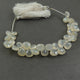 1 Strand White Silverite Faceted Briolettes - Heart Shape Beads 8mm-9mm 8 Inches BR1808 - Tucson Beads