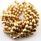 1 Strand Fine Quality Scratch Oval Beads 24K Gold Plated Over Copper - Scratch Oval Beads 11mmx9mm 7Inch  Strand GPC779 - Tucson Beads