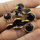 5 Pcs Amethyst Faceted 925 Sterling Vermeil Pendant- Amethyst Round Pendant 14mmx11mm-15mmX11mm  SS107 - Tucson Beads
