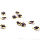 5 Pcs Amethyst Faceted 925 Sterling Vermeil Pendant- Amethyst Round Pendant 14mmx11mm-15mmX11mm  SS107 - Tucson Beads
