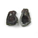 Natural Big Tabasco Geode With Agate Druzy - Geode Split In Half Rare Banded 39mmx23mm Matching Pair  #274 - Tucson Beads